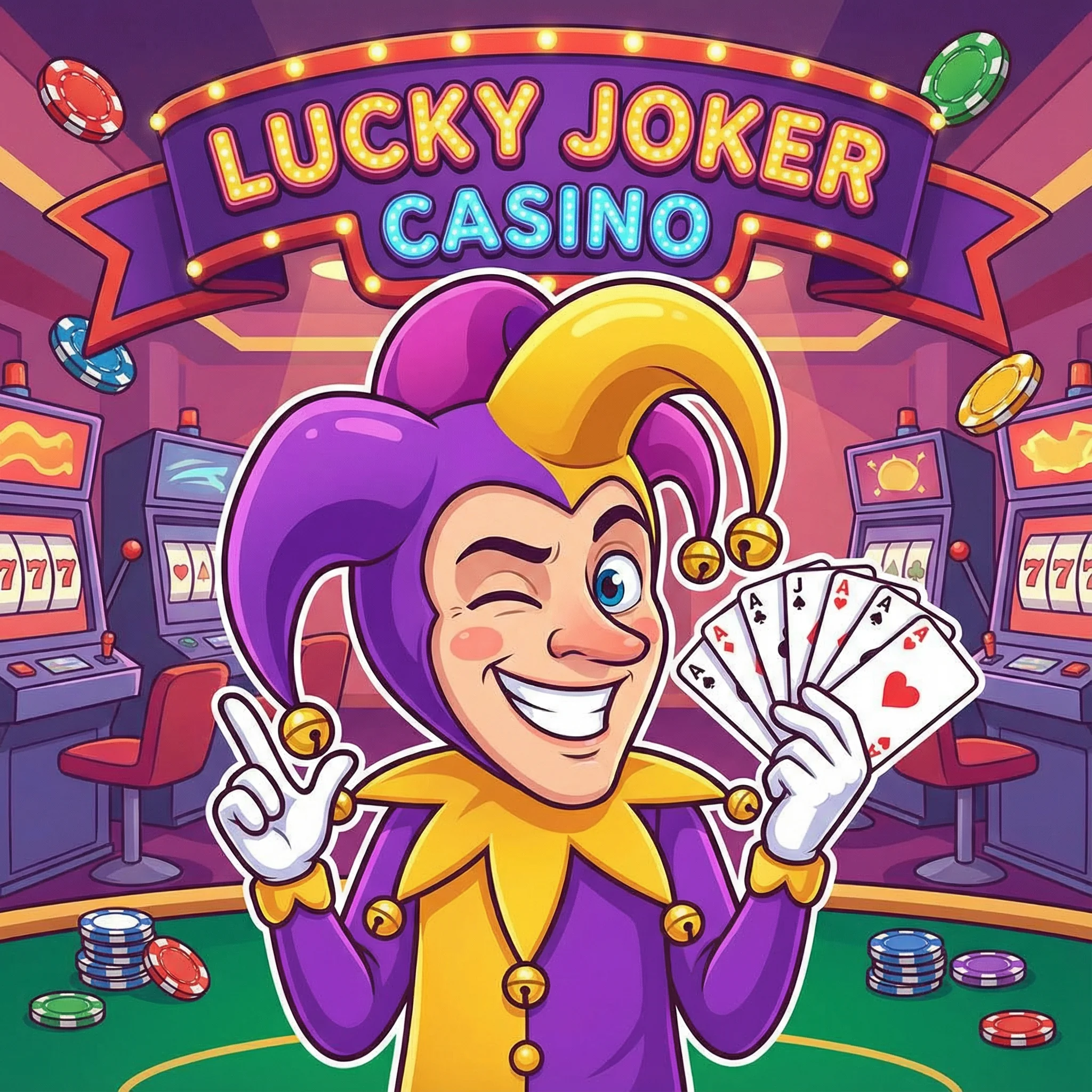 Mascote Joker do aaabet - Diversão e Sorte